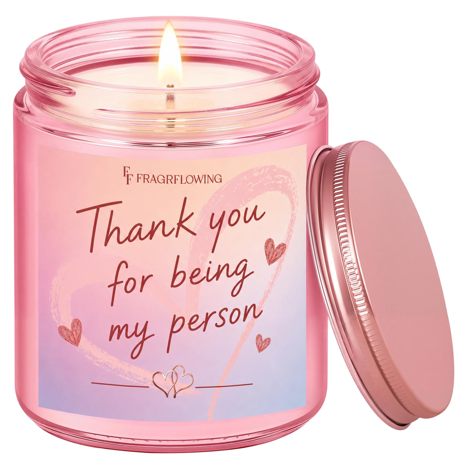 FF FRAGRFLOWING Best Friend Gift for Women, You are My Person Candle