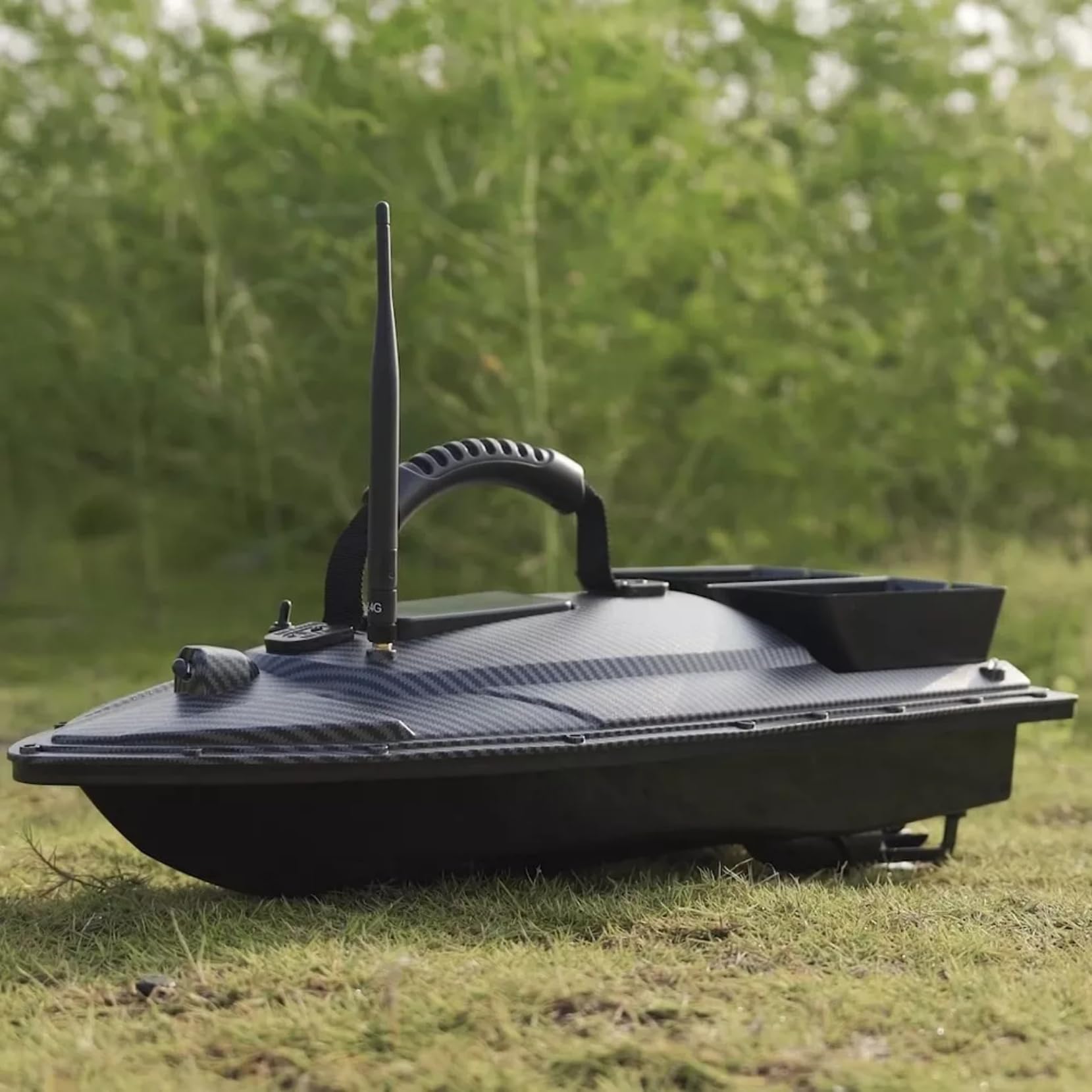 GPS Angelköder Boot 500M RC Köderboot Fernbedienung Futterboot Fischköder Boot Nachtangeln mit Suchscheinwerfer mit 18000MAH Batterie