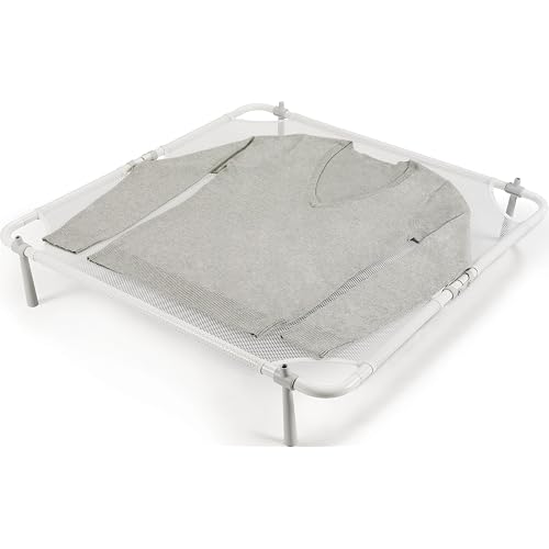 OXO Good Grips Mesh Sweater Dryer Rack, Flat Drying Rack for Sweaters | Foldable Flat Rack For Sweaters, Delicates, And Knits, Mesh Surface Promotes Airflow, Space-Saving Storage, Hand-Wash Care