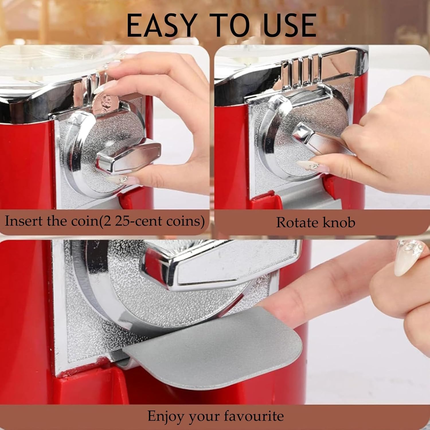 ガムボールマシン 1.5cmのバブルガムボールを入れる30cmのキャンディディスペンサー ガラスボール付き ヴィンテージ 無料/コイン式 The  Candery キャンダリー ｜アメリカキッチン輸入プロ 調理家電 キッチン雑貨 アウトドア キャンディガムボール自動販売機、子供用 ...