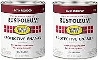 Vista 7 de Rust-Oleum 7777730 Stops Rust Pintura con Brocha, Media Pinta, Negro Satinado