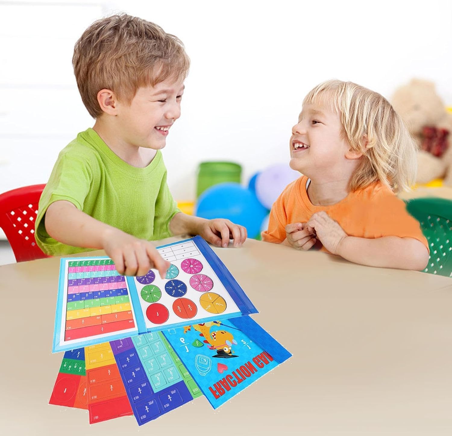 Mathematik-Ressourcen, Magnetische Bruchrechnen Material, Bruchrechnen Material Magnetisch, Magnetische Bruchfliesen und Bruchkreise für 3+ Kinder, Mathe Grundschule Material