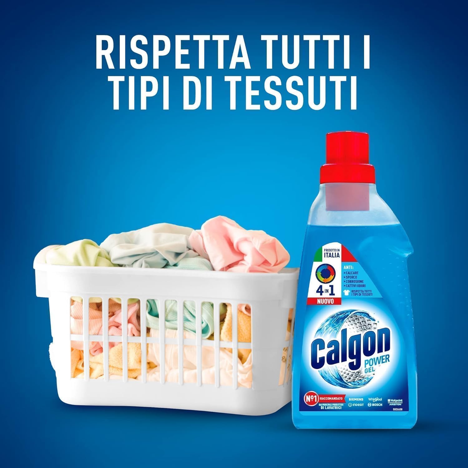 Calgon Power Polvere Anticalcare Lavatrice 4 in 1, 14 Confezioni da 15 tabs di Anticalcare per Lavatrici, 195g x 14, Additivo Lavatrice per una Protezione da Calcare, Sporco e Cattivi Odori