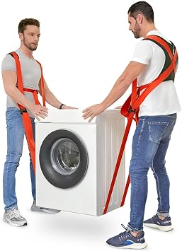 KEDSUM Moving Straps, 2-Person Lifting & Moving System, Anti-Slip Adjustable Lifting Straps Moving for Furniture, Appliances, Mattresses, Heavy, Bulky Objects Up to 800lbswith Back Support