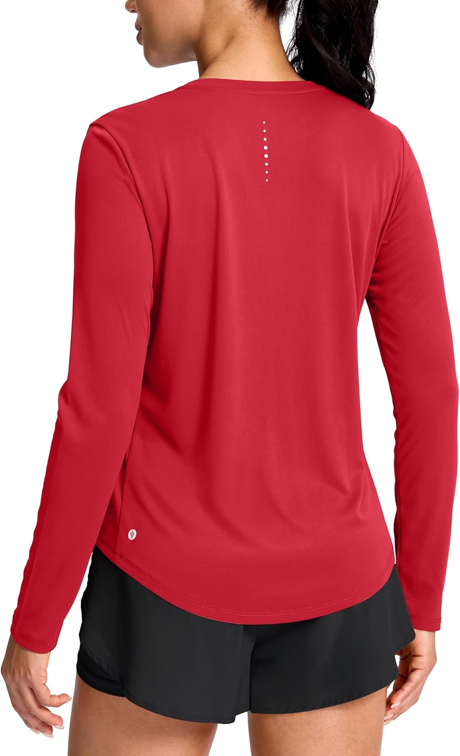 SANTINY Lightweight Long Sleeve Workout Tops for Women Breathable Tennis Active Sports Top Gym Yoga Athletic Running Shirts