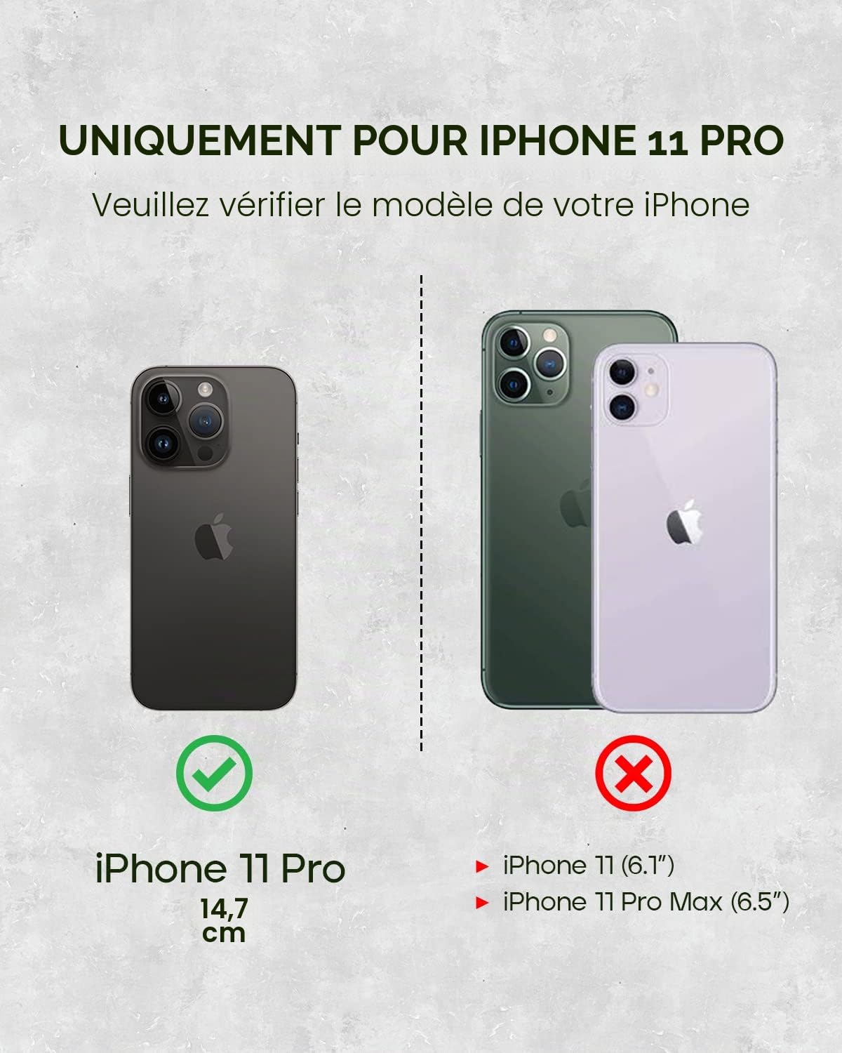 Porter Riley - Coque en Cuir pour iPhone 11 Pro (5,8 Pouce). Coque arrière Fine en Cuir véritable de qualité supérieure (Marron Chocolat)