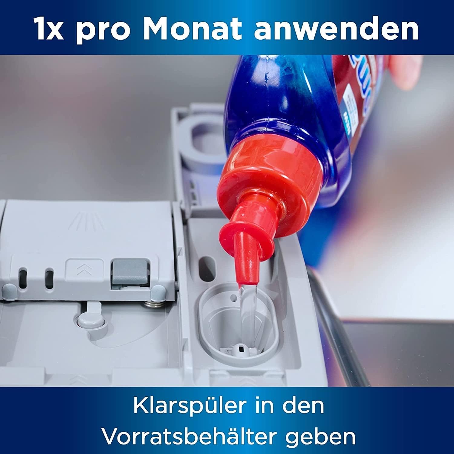 SOMAT Liquide de rinçage 5 en 1 (5 x 750 ml), additif de liquide vaisselle pour un séchage rapide, le liquide de rinçage pour lave-vaisselle donne une brillance brillante sur les verres, la vaisselle