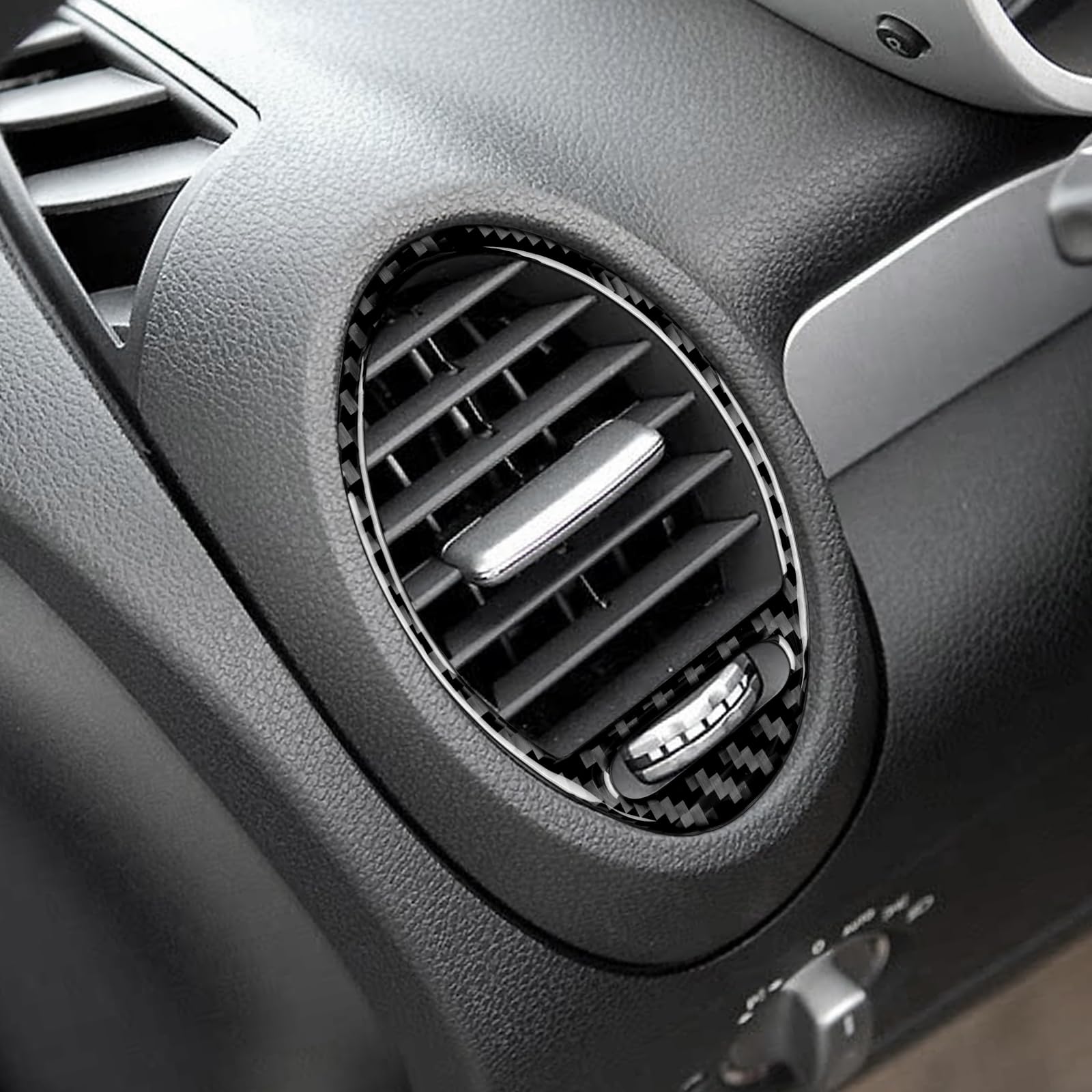 KUNGKIC Per Mercedes-Benz SLK R171 2004 2005 2006 2007 2008 2009 2010 fibra di carbonio auto console centrale cruscotto entrambi i lati telaio di uscita dell'aria adesivo interno accessori decorativi