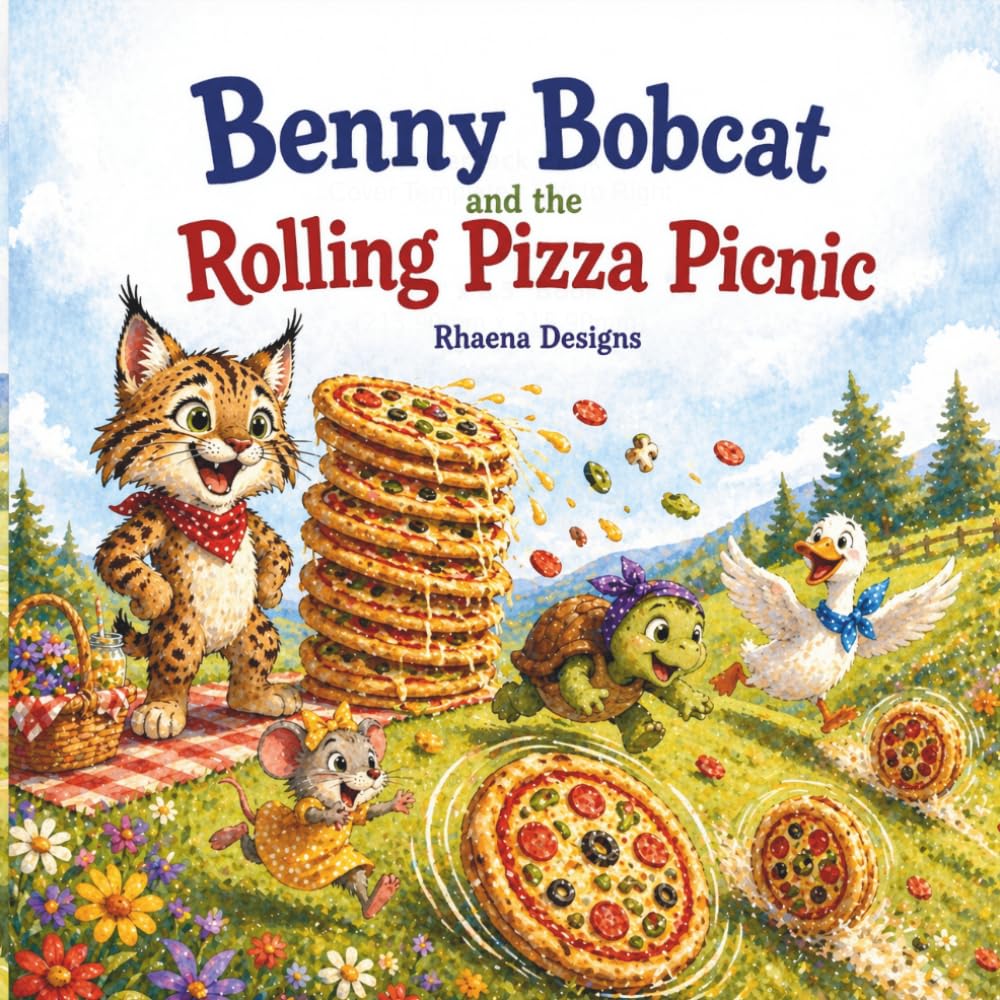Benny Bobcat and the Rolling Pizza Picnic: A Funny Picture Book About Friendship, Pizza, and Teamwork