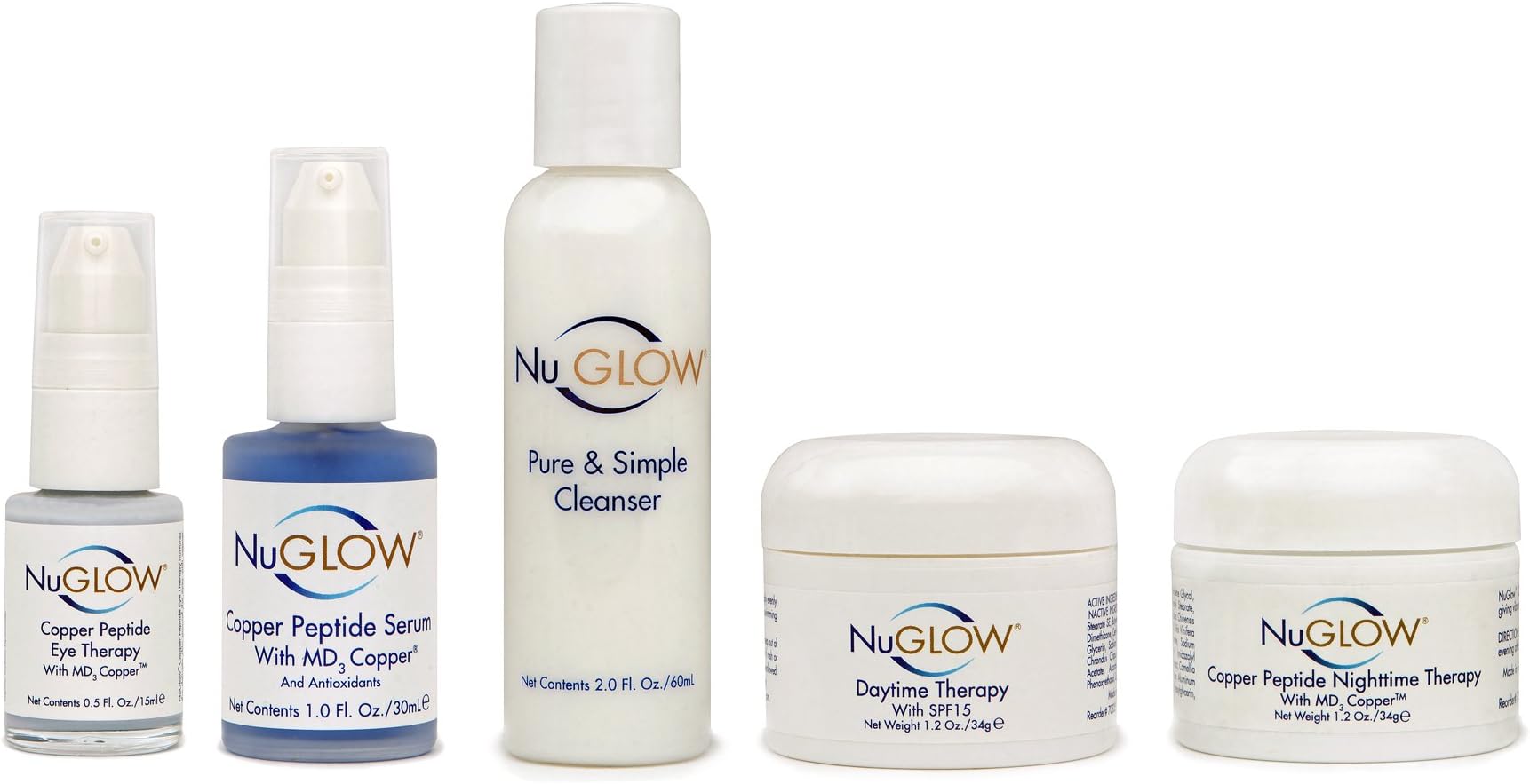NuGlow 5-Piece Daily Kit for Normal or Combo Skin with Pure & Simple Cleanser