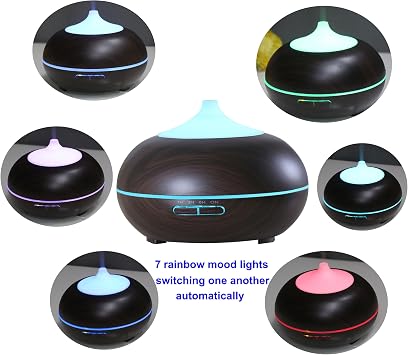 Carepeutic Essential Oil Diffuser with 7 LED Lights & Timer