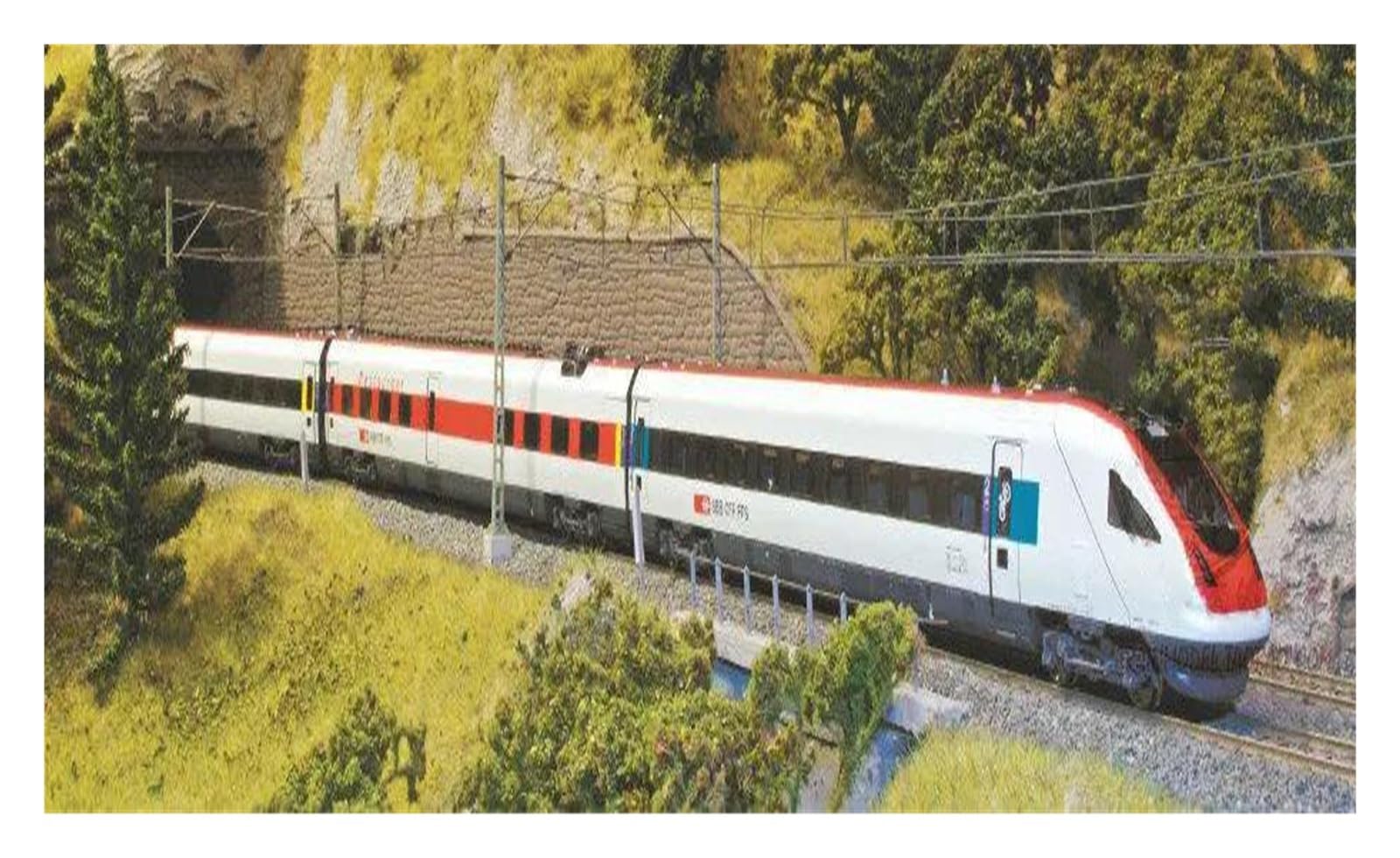 Replica Treno HO Tipo 1/87 Per Modello Di Treno SBB 63154 Effetti Sonori Digitali Confezione Treni A 5 Carrozze