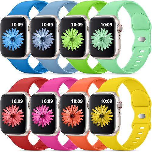 Miniatura 10 de DaQin Paquete de 8 correas deportivas compatibles con Apple Watch de 1.496 pulgadas, 1.575 pulgadas, 1.614 pulgadas, 1.654 pulgadas, 1.732 pulgadas,
