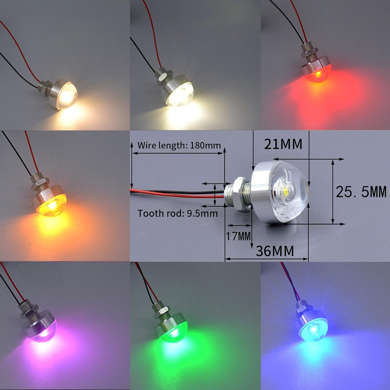 5PCS LED In Ground Well Light, DC 12V 1W Mini Landscape Well Lights, Embedded Spotlight, LED Deck Lamp for Jewel Cabinet Ceiling Stair Landscape image 4