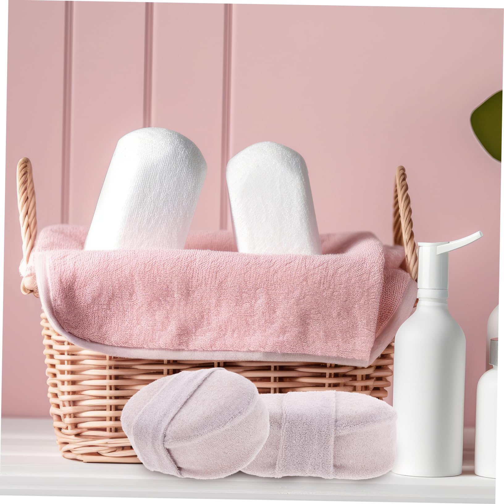 minkissy 8 Piezas Almohadilla Exfoliante Almohadilla De Esponja De Guante De Esponja Vegetal Toallita De Tómate Un Baño