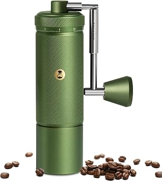 TIMEMORE Chestnut S3 Coffee Mill Manual TIMEMORE Capacity 30g Home Hand Coffee Grinder High-Precision External Adjustment Scale for Travel/Camping Green
