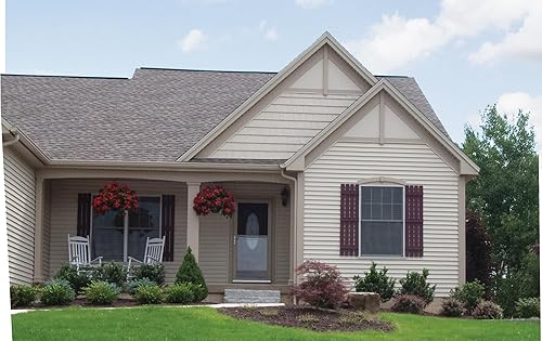 Mid America Board and Batten - Persiana estándar de vinilo con 3 tablas espaciadas de 12 pulgadas (1 par) - 12 x 55 002 negro