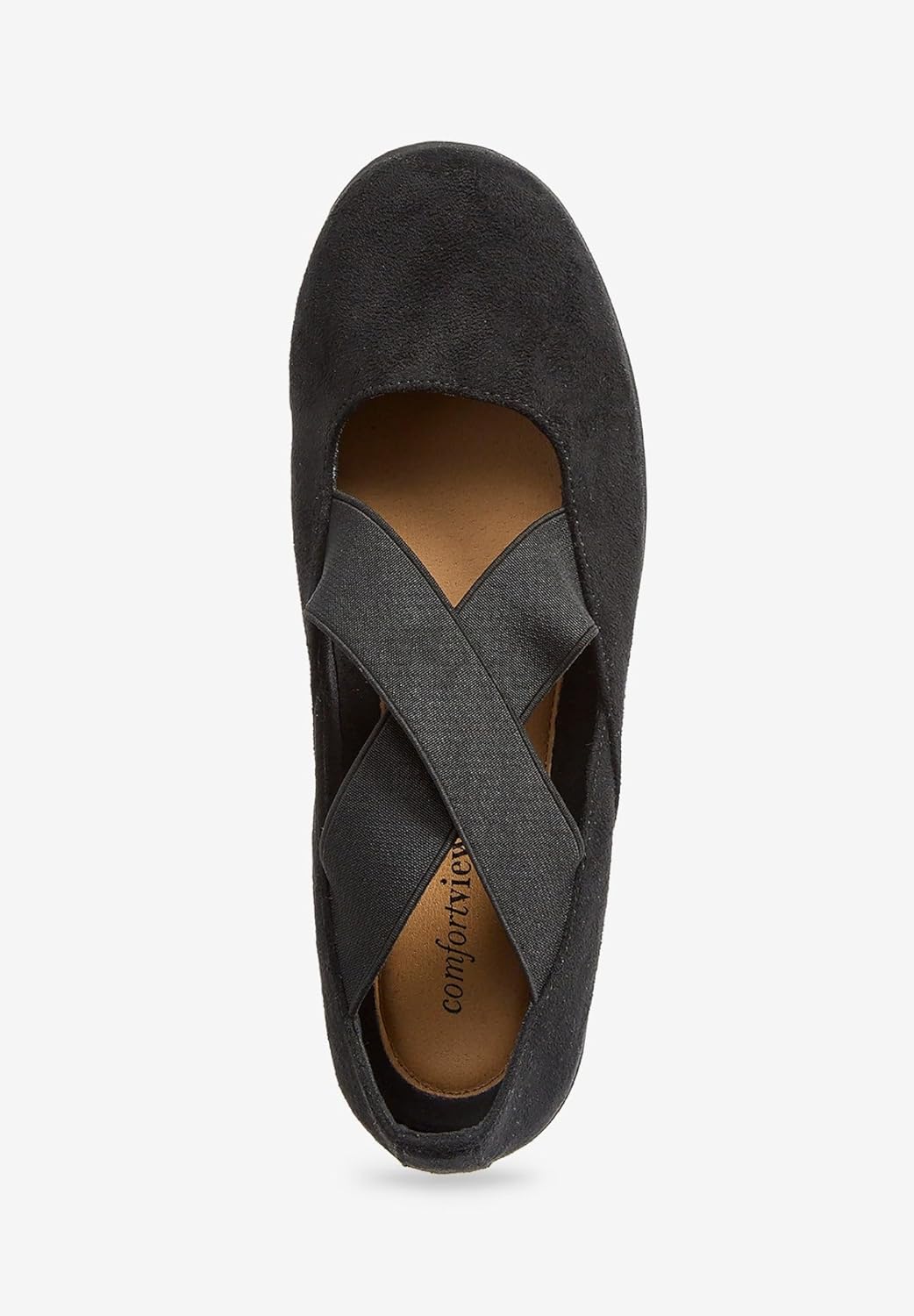 Comfortview Women's The Stacia Mary Jane Flat (Wide Widths Available)