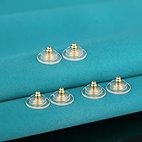 Vista 7 de 3 pares de respaldos de aretes, respaldos de aretes de plata de ley 925 para tachuelas, respaldos de aretes con cierre ajustables hipoalergénicos