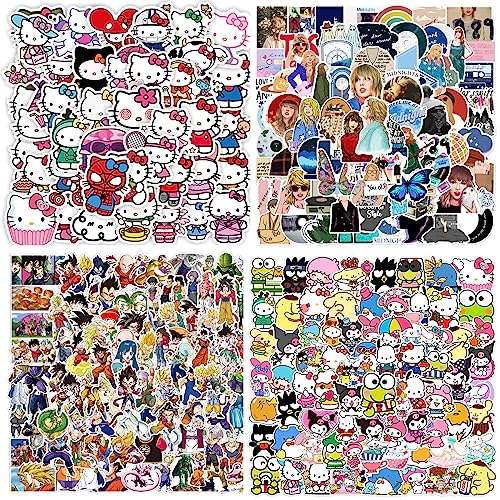 Cute Kawaii Anime Cartoon Stickers, Waterproof Vinyl Japanese Sticker, Decal For Laptop, Water Bottle, Phones, Guitars, Gifts For Kids Children Teens Girls Adults #TOP2