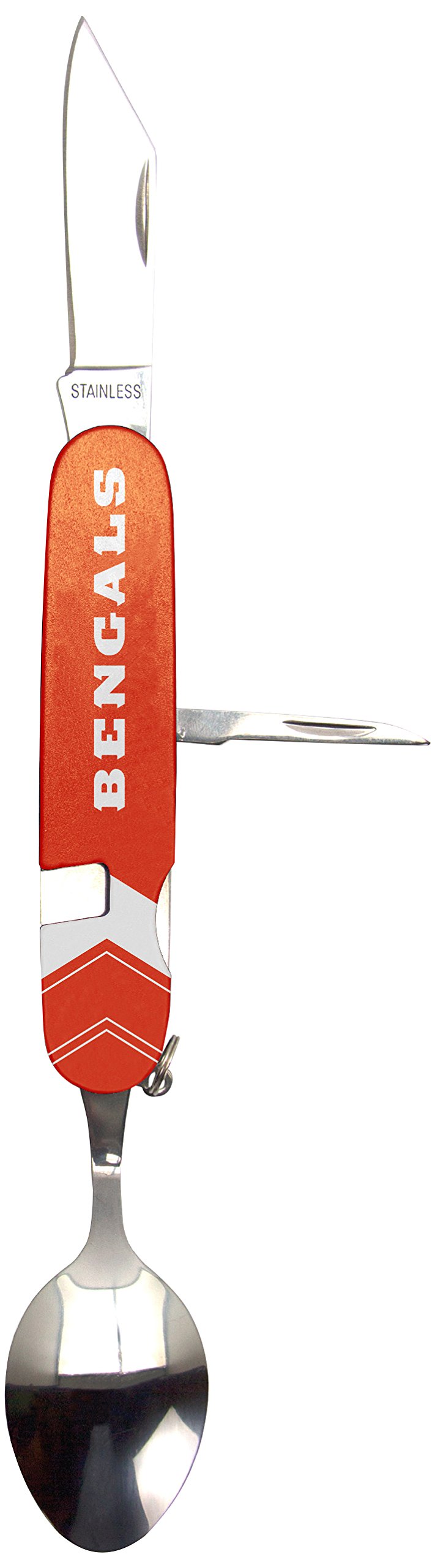 NFL Utensil Multi Tool - 7-Piece Stainless Steel Multi-Purpose Set - Outdoor Survival, Camping, Travel, Backpacking, Essential Multitool Utensil