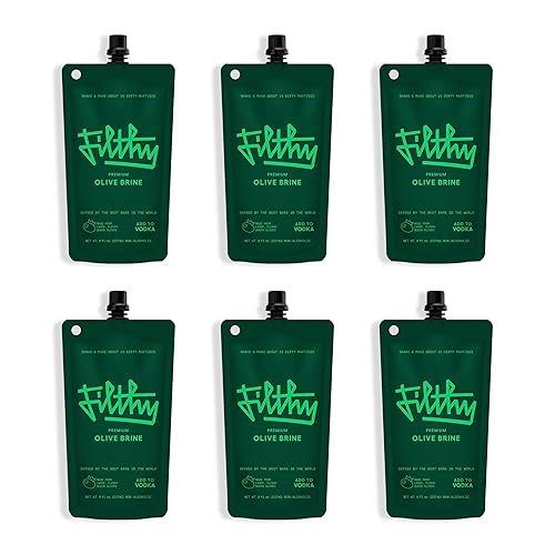 Miniatura 8 de Salmuera de oliva sucia, mezclador de cóctel premium, filtrado para martinis sucios, jugo de oliva para cócteles hecho de aceitunas curadas