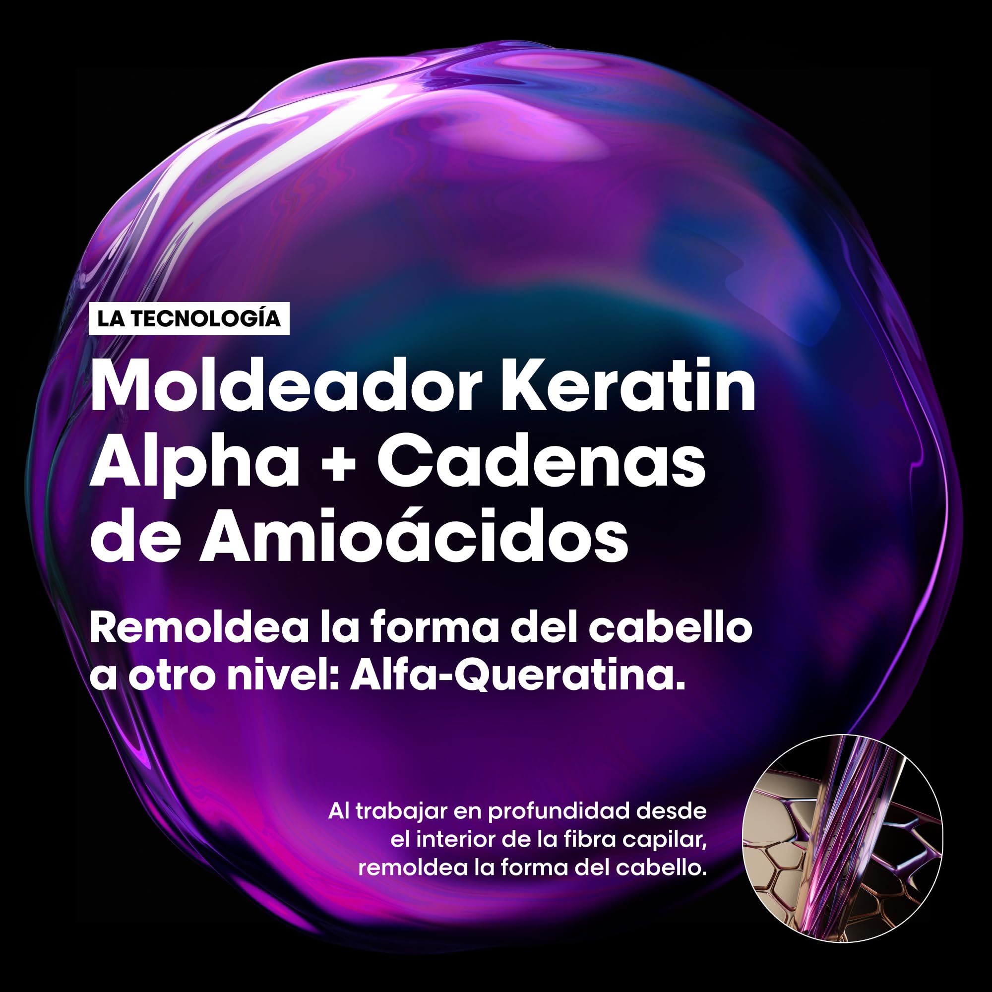 Bundle of L’Oréal Professionnel, Champú Sin Sulfatos Keratin Alpha Sleek+ L’Oréal Professionnel, Smooth Transformer Keratin Alpha Sleek, Tratamiento Profesional Progresivo Anti-Frizz