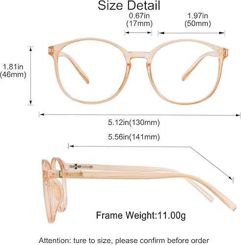 Miniatura 5 de YEIN Presbyopic - Lentes de lectura multifocales progresivos, lentes con filtro de luz azul, con lentes transparentes para mujeres y hombres