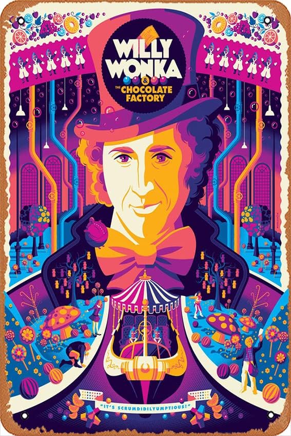 Willy Wonka & the Chocolate Factory Vintage Movie Poster
