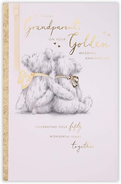 Clintons: Grandparents 50th Anniversary Card, Golden Anniversary Card 165x254mm, multi, 1164220