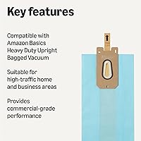 Vista 2 de Yaxa Basics Bolsas de repuesto para aspiradora vertical de alta resistencia, paquete de 12
