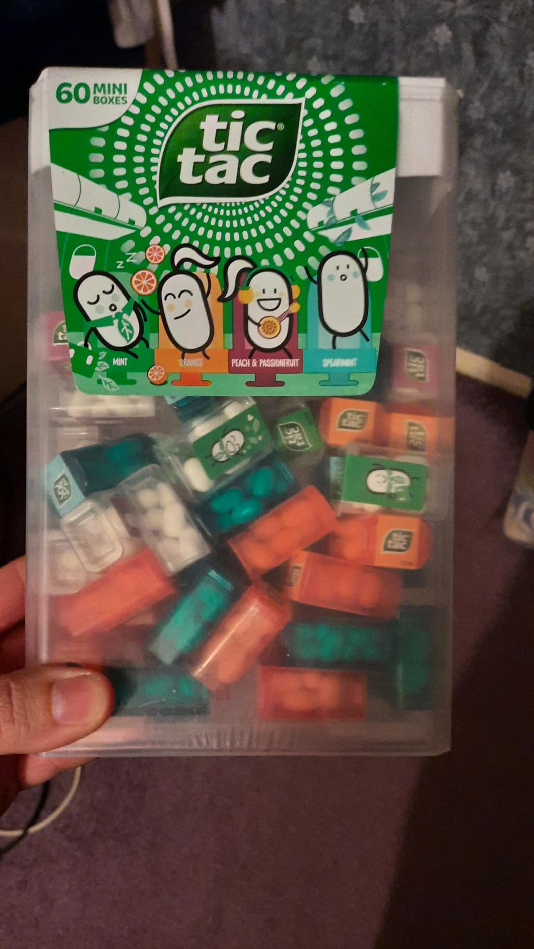 tic-tac様まとめ　サティバ、18 TIC TAC Box with 60 Mini Boxes (each 3.9 GRAMS), ARTIFICIALLY