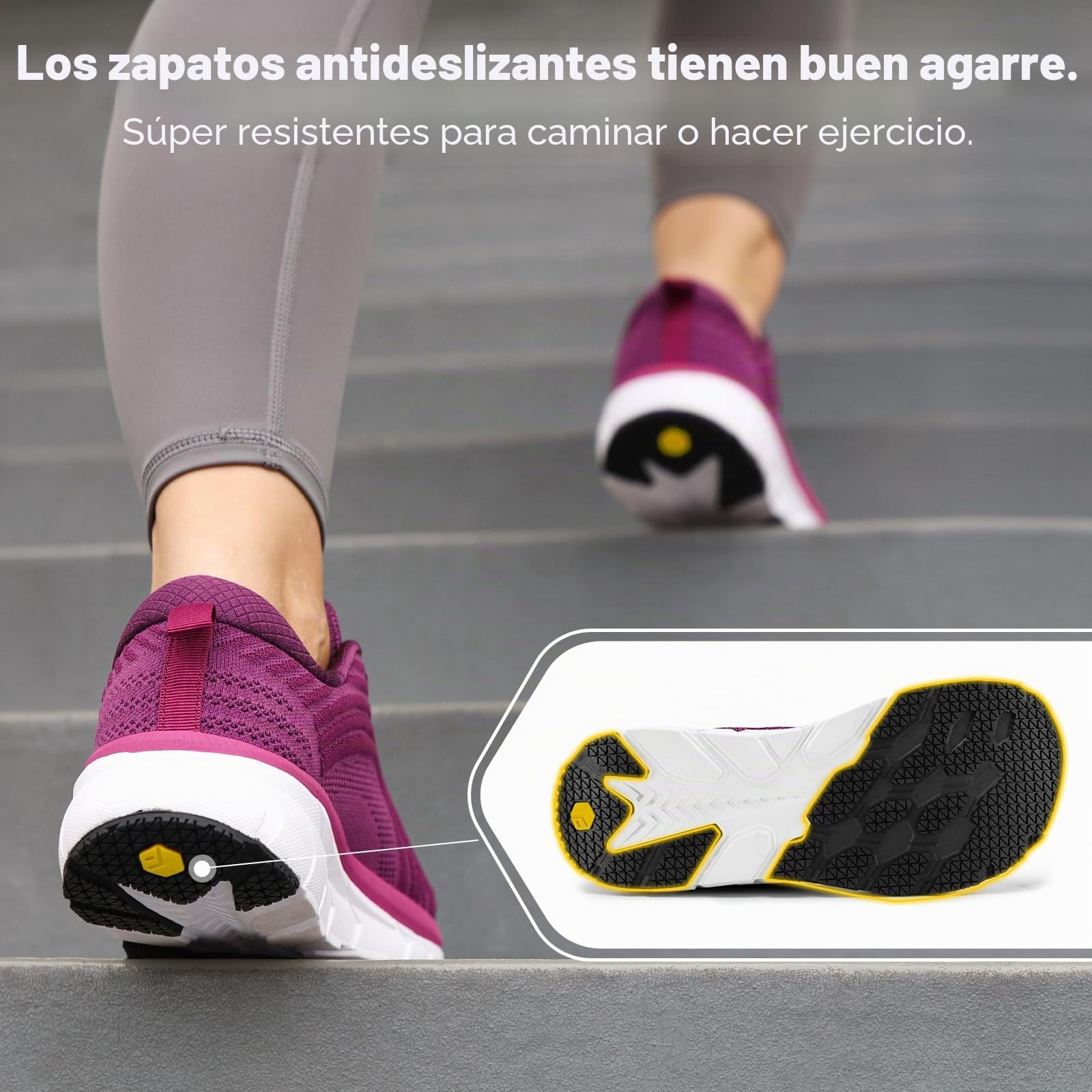 FitVille Zapatillas Running Mujer Anchas Ligeros Zapatos Gimnasia Deportivos Transpirables Caminar