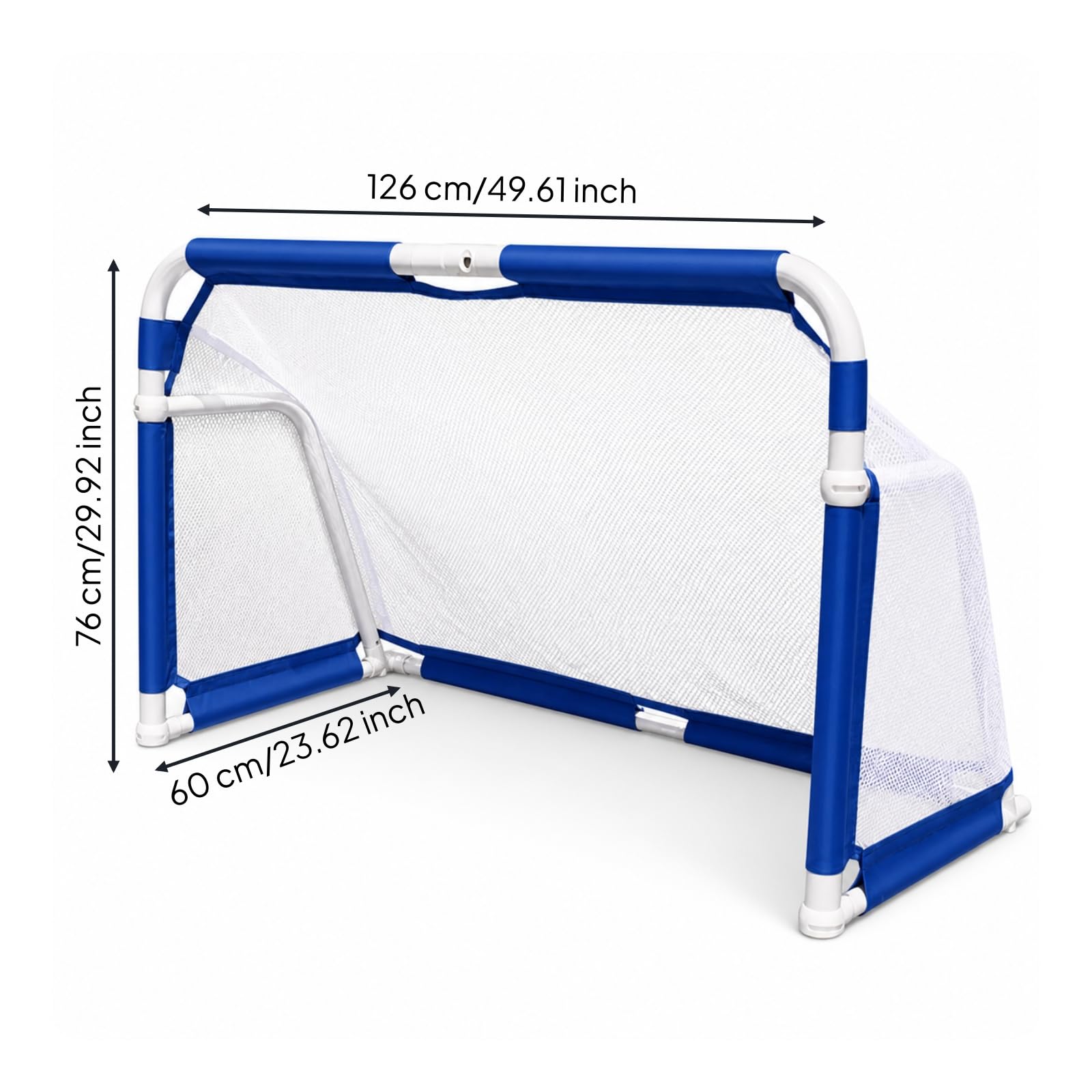 Amagogo Porta da Calcio Pieghevole Portatile Rete da Calcio Porta Allenamento Obiettivo Passaggi Struttura in Lega di Alluminio con Piedini Stabilizzatori