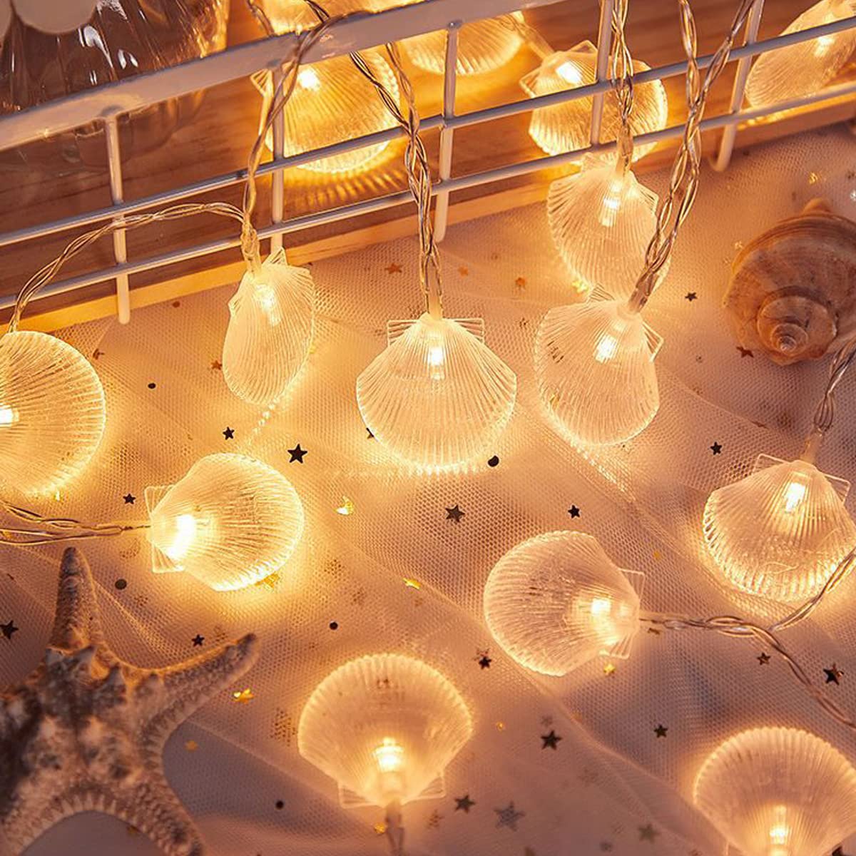 shell light ＊ beach ＊ シェルライト ランプ LED Amazon.co.jp : パールシェルランプ - ビーチテーマのランプ