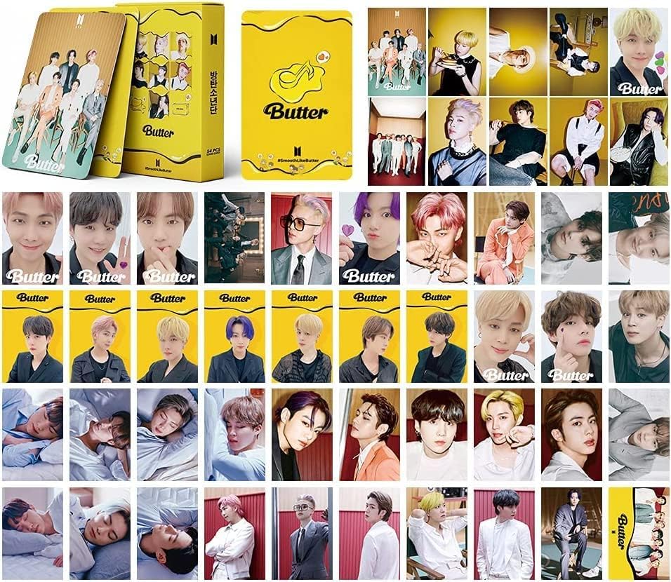 WASEEDS BTS Butter Album 54Pcs Mini Photo Cards Set for Fans Gift
