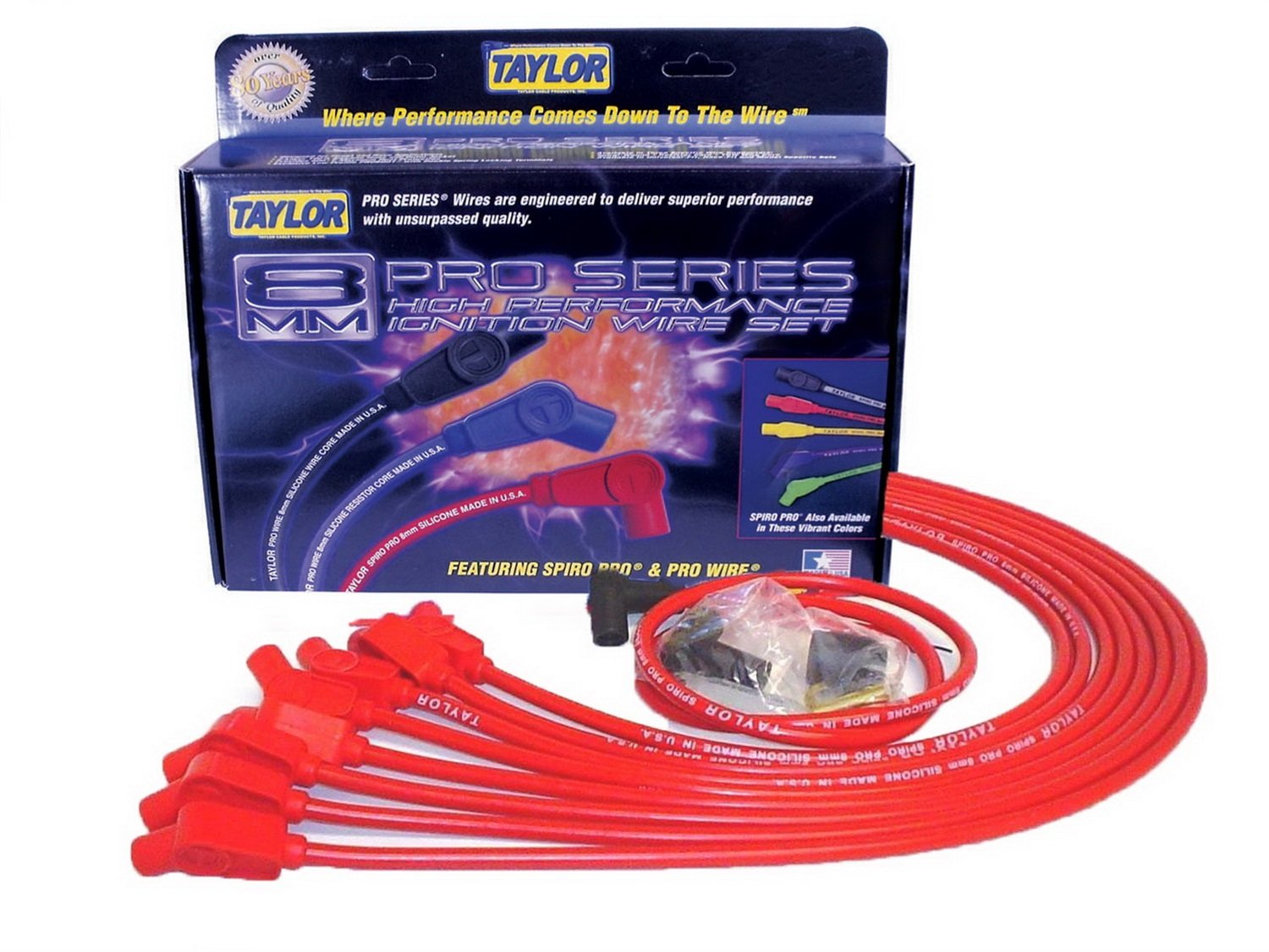 Amazon.com: Taylor 76232 8mm Race Fit Spiro-Pro Red, 1 Pack