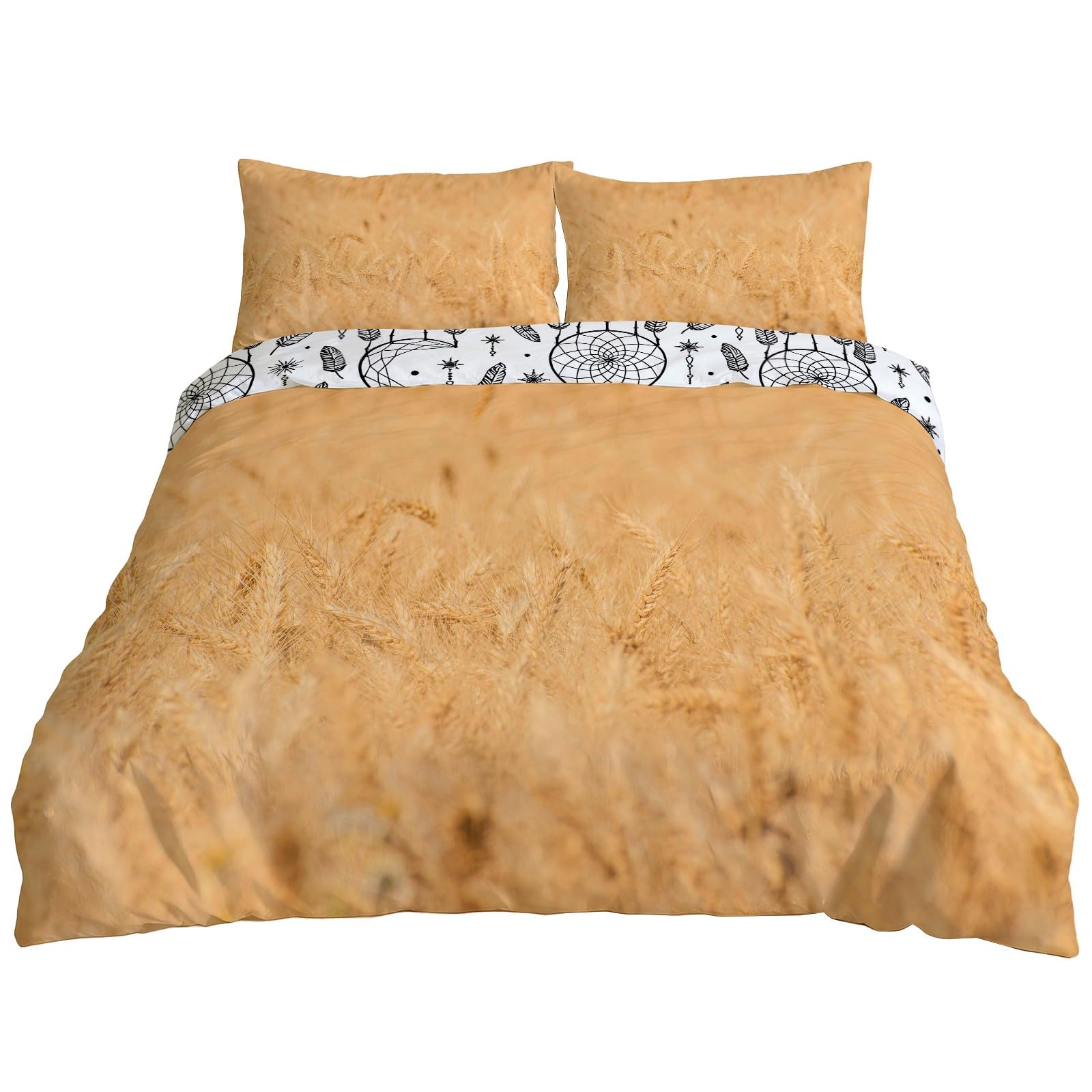 Housse de couette style pastoral réversible pour créer un cocon de douceur