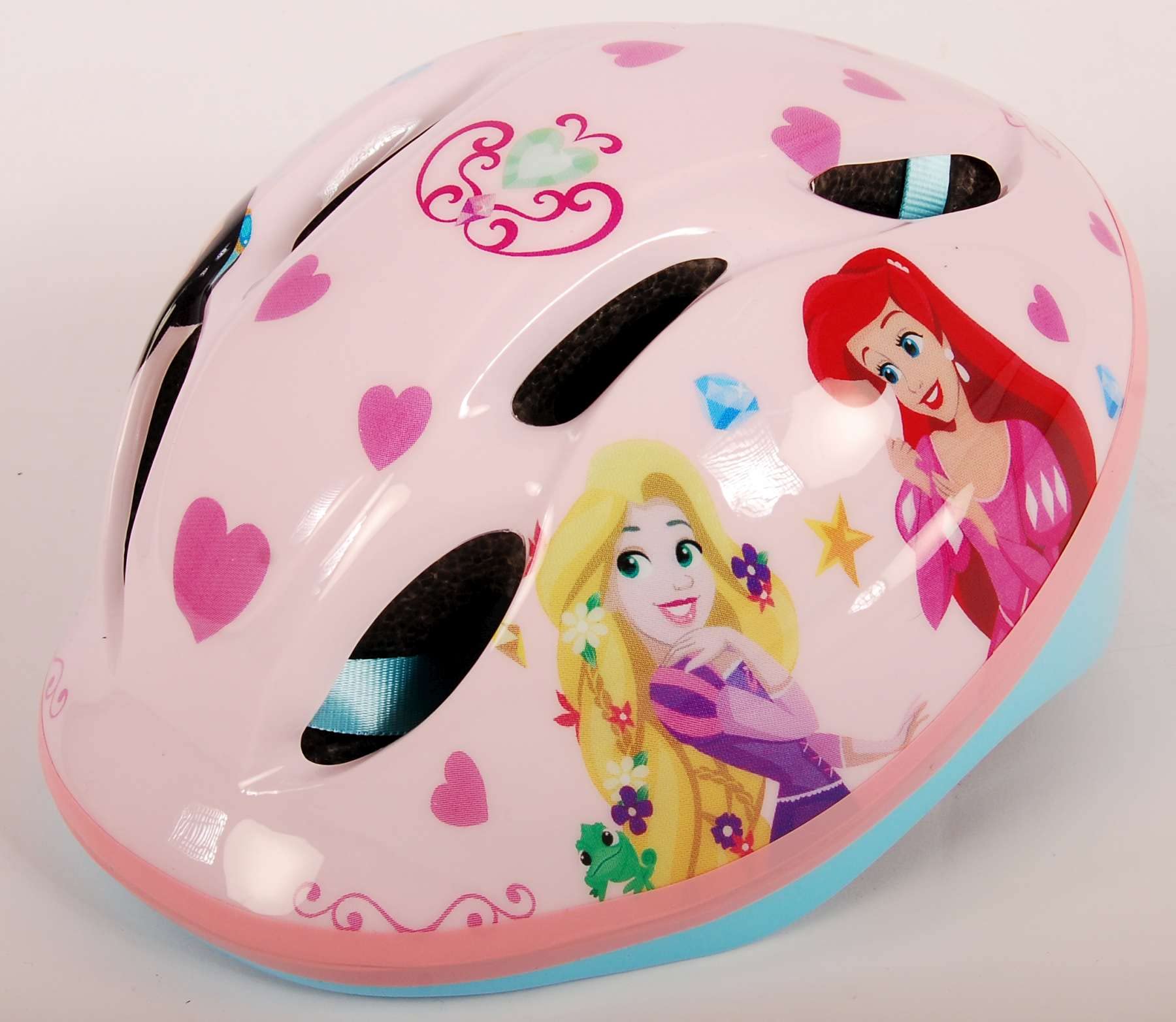 caschetto protettivo per bambini con licenza di princess, ideale per bicicletta, skate, monopattino.