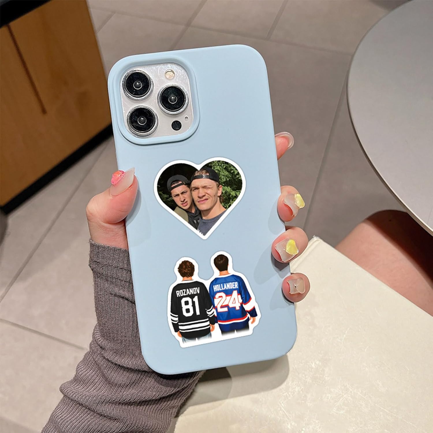 60PCS Heated Rivalry Movie Decals for Laptop,Phone Case,Helmet,Water Bottle,Travel Case, Guitar,Waterproof PVC Movie Stickers for Tenns and Adults (Black) - Image 2