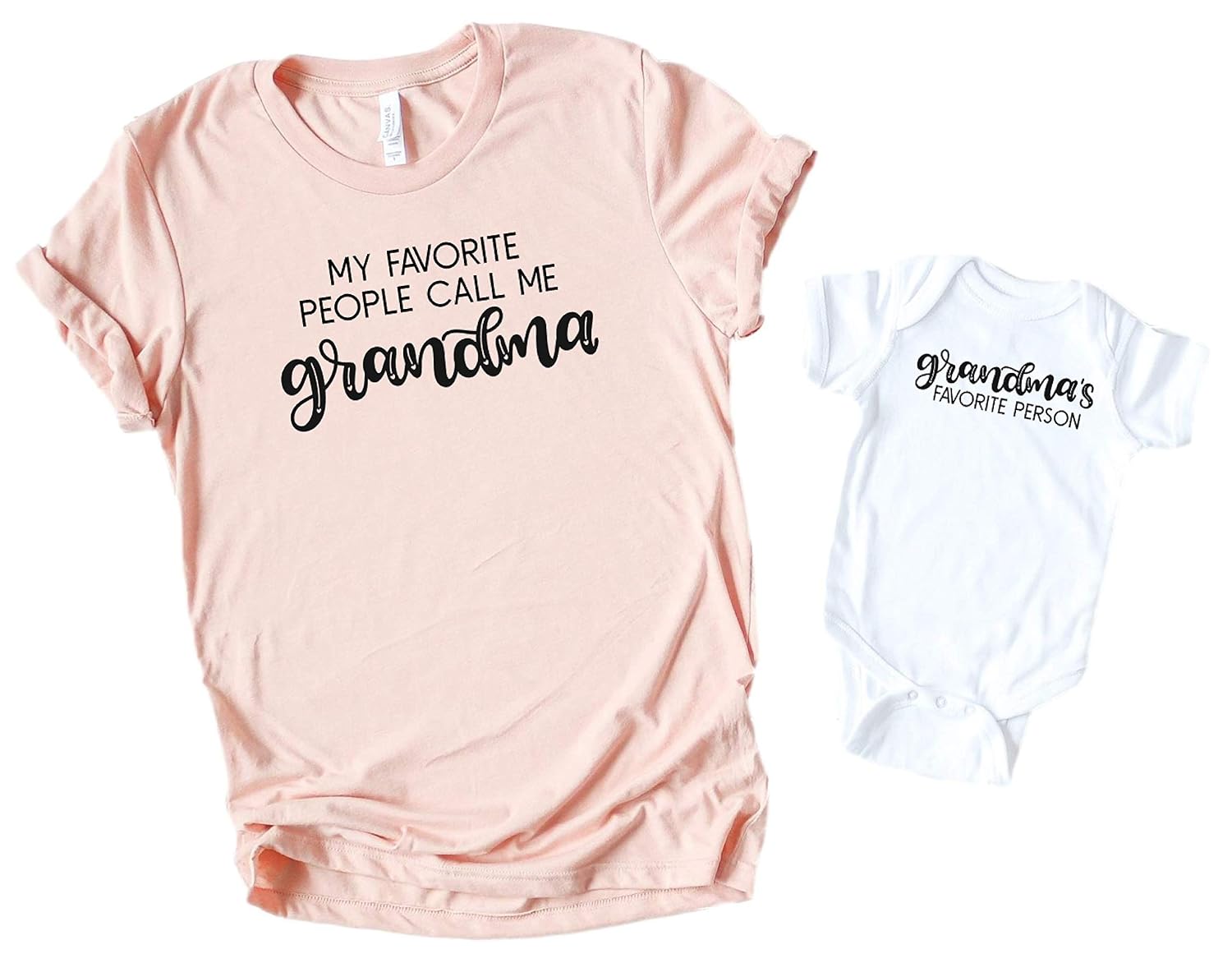 Grandma and Grandson matching shirts 