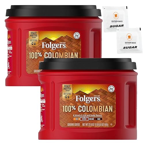 Folgers Café molido (paquete de 2) (100% colombiano)