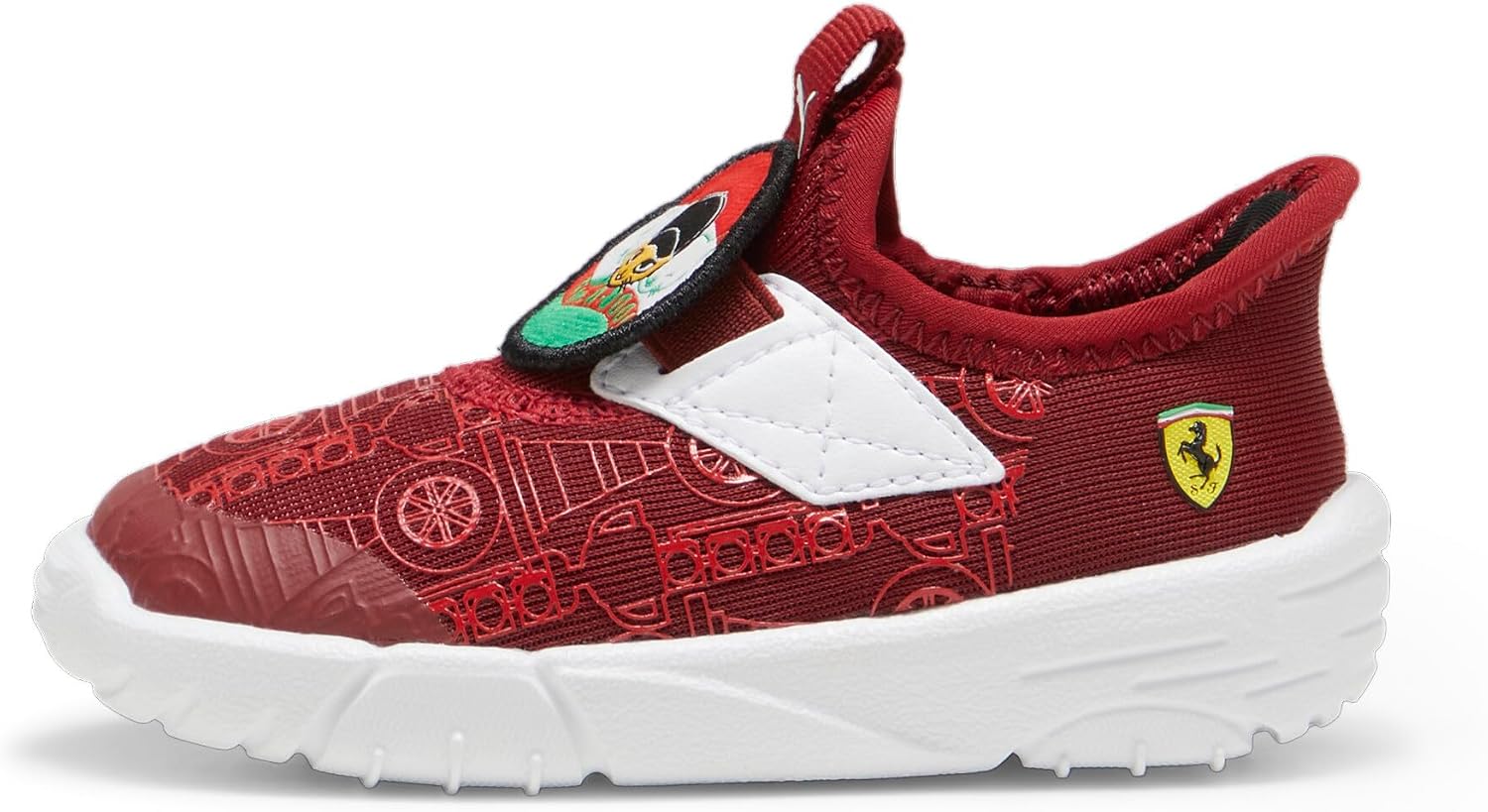PUMA Kids Boys Scuderia Ferrari Bao Kart Motorsport Slip On Sneakers Shoes Casual - Grey