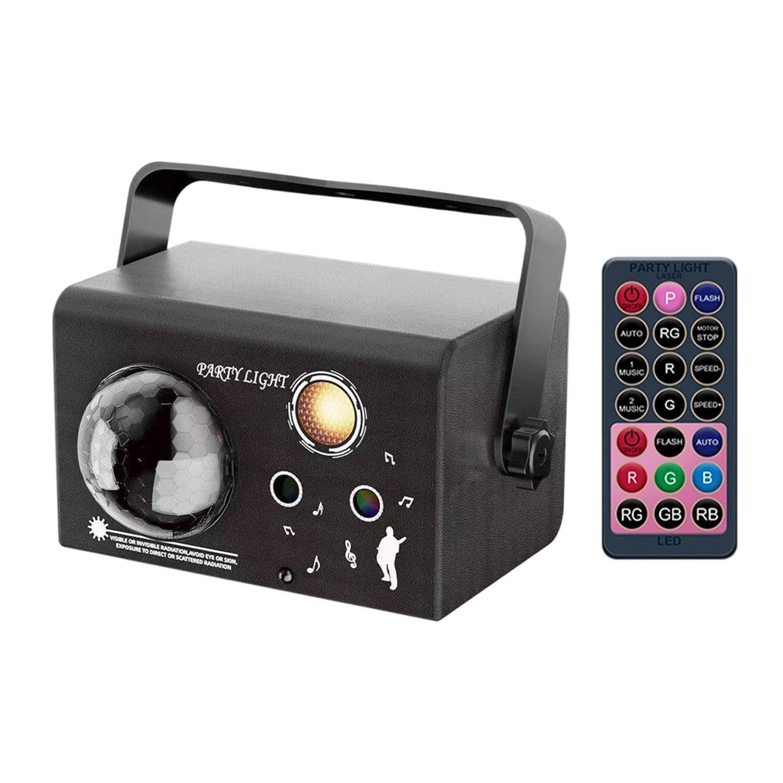 DJ Lights For Parties 7-Modes Rotating Ball – Stage Strobe Lighting