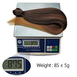 Liang Dian Pre Stretched Braiding Hair 8 Pack 22 Inch Hot Water Setting Professional Soft Yaki Texture Synthetic Hair Extensions (22 Inch, T1B/30/27)