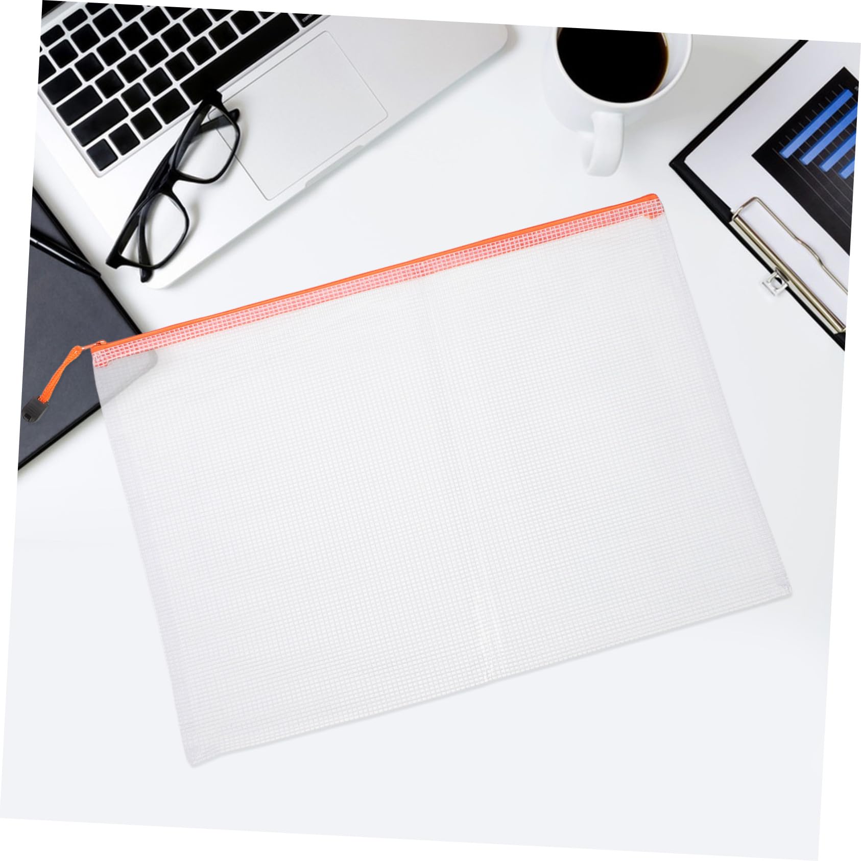 16 pezzi Buste Trasparenti con Zip Impermeabili Borse Organizer Colorate per Documenti Ufficio e Scuola Sacchetti Portadocumenti in Mesh per Archivio e Giochi