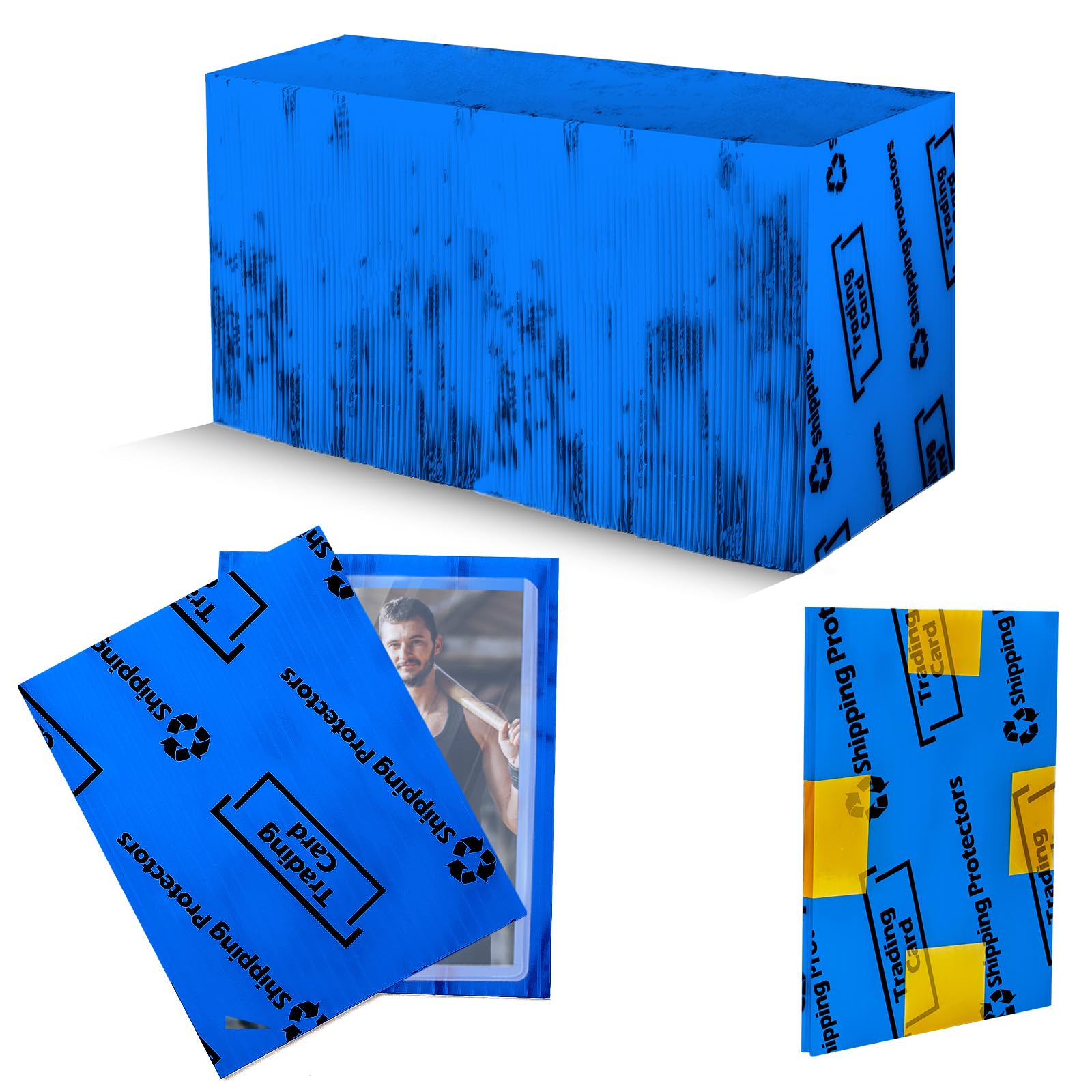 200 Trading Card Shipping Protectors Supplies Cardboard Inserts for Mailers