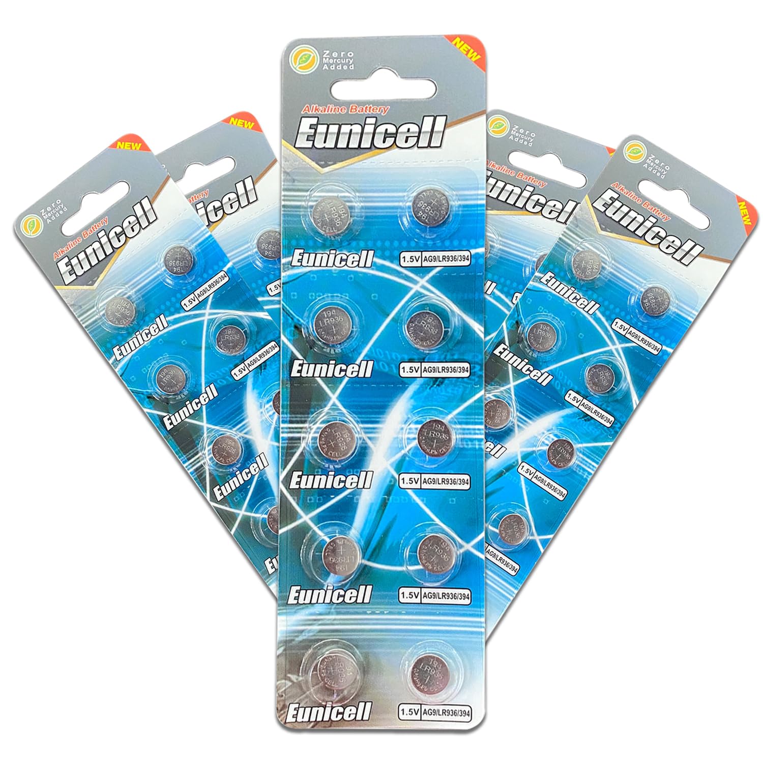 Pack of 10 - LR920/AG6 Eunicell 1.5V Button Coin Cell Alkaline Batteries - Suitable for use in LED lights, Digital Voice Recorders, Toys, Blood Glucose, Cholesterol Testing, Meters, Toys — view 23