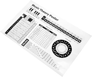 Vaguelly music posters musical education poster chords chart for player circle of fifths poster musical educational reference guide practice chart for beginners flip chart Matte paper piano