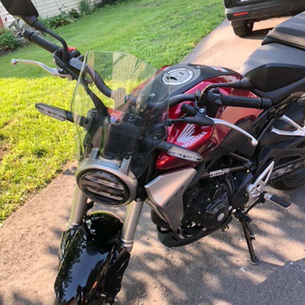 Amazon | Lorababerブラケットオートバイアクセサリーとフロントガラス